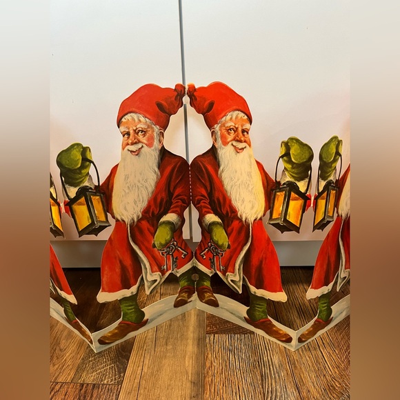 Rare Vintage Swedish Santa Clause cut outs Christmas decor excellent condition - Picture 3 of 5
